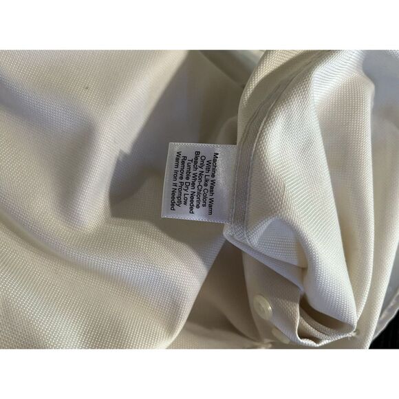 Pronto Uomo Slim Fit Long Sleeve Button Down Shirt Beige Non Iron 14.5" 32-33 - Picture 5 of 7